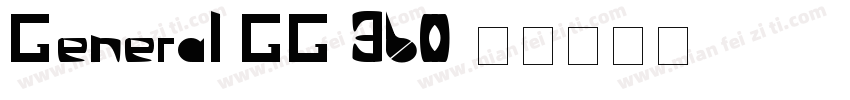 General GG 360字体转换